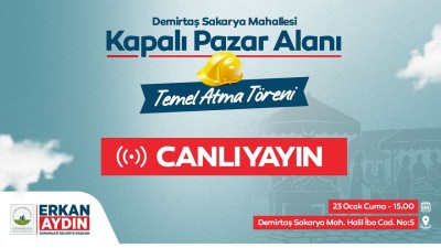 OSMANGAZİ BELEDİYESİ DEMİRTAŞ SAKARYA MAHALLESİ KAPALI PAZAR ALANI TEMEL ATMA TÖRENİ