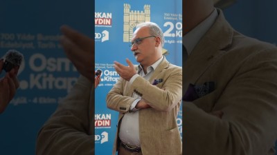 Osmangazi Kitap Günleri ilk gün konuğumuz Prof. Dr. Emrah Safa Gürkan oldu